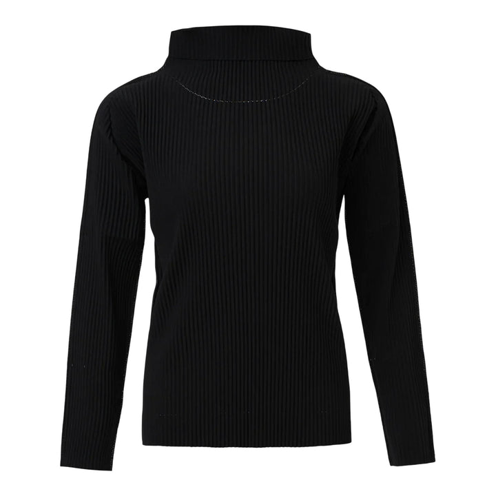 Club21 - me ISSEY MIYAKE - Fine Knit Pleats Black Shirt - SHIRTS - Black