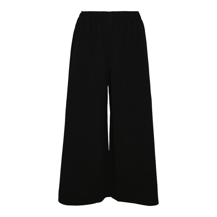 Club21 - me ISSEY MIYAKE - Fine Knit Pleats Blk Wid Pants - PLEATED PANTS - Black