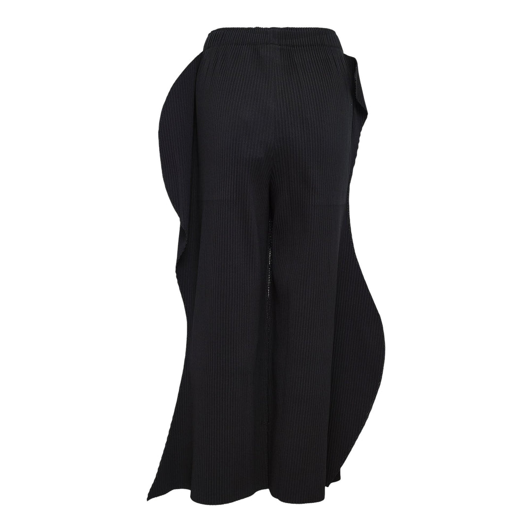 Club21 - me ISSEY MIYAKE - Fine Knit Pleats Bottom 1 Curve Pants - PLEATED PANTS - Black