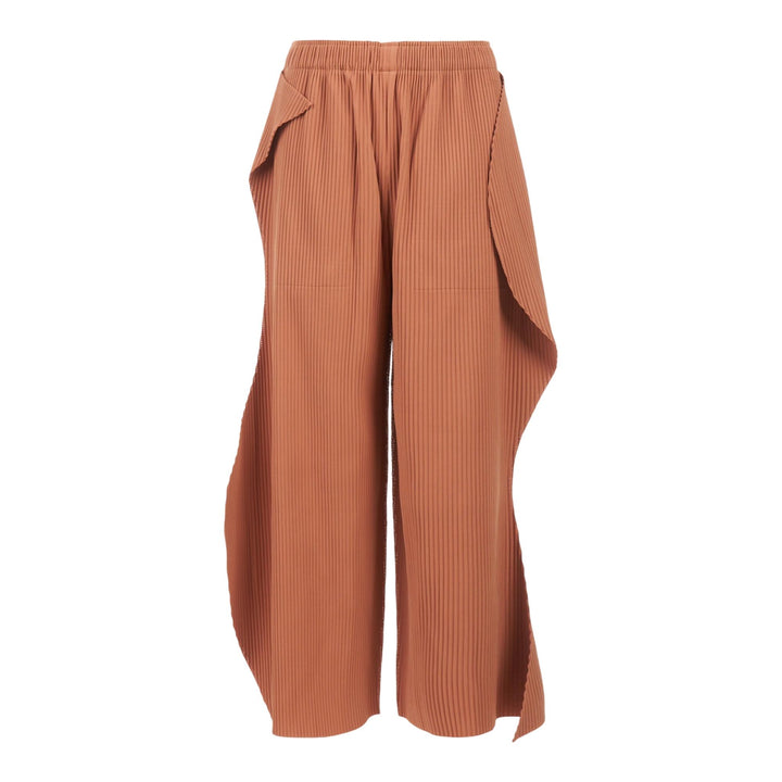 Club21 - me ISSEY MIYAKE - Fine Knit Pleats Bottom 1 Pants - PANTS - Light Brown