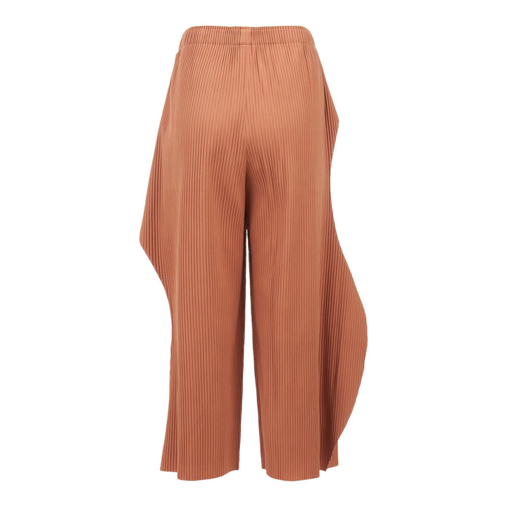 Club21 - me ISSEY MIYAKE - Fine Knit Pleats Bottom 1 Pants - PANTS - Light Brown