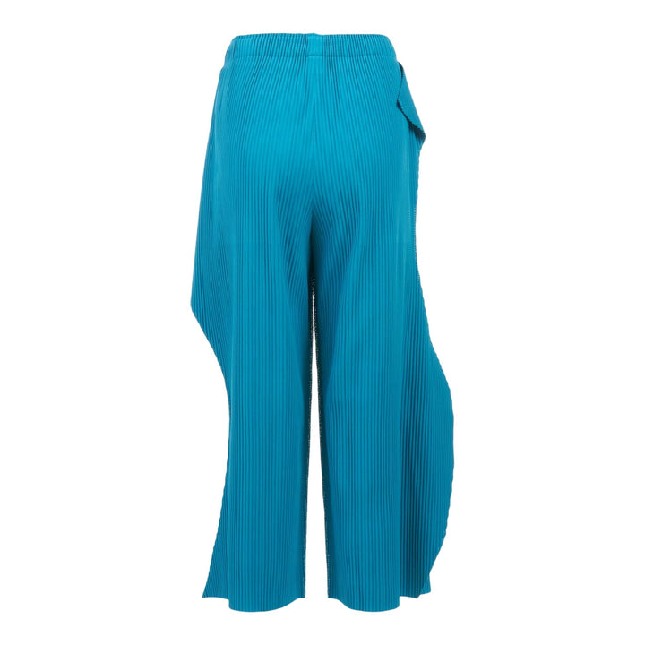 Club21 - me ISSEY MIYAKE - Fine Knit Pleats Bottom 1 Pants - PANTS - Turquoise
