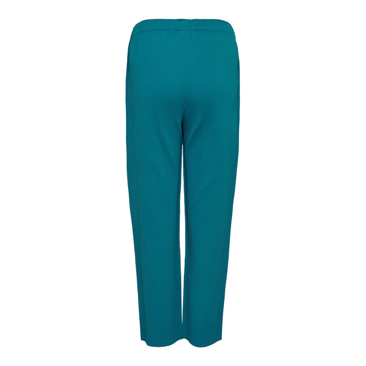 Club21 - me ISSEY MIYAKE - Fine Knit Pleats Bottom 1 Stripe Pants - PLEATED PANTS - Turquoise
