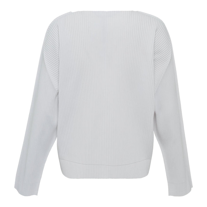 Club21 - me ISSEY MIYAKE - Fine Knit Pleats Color 1 Cardigan - PLEATED CARDIGANS - White