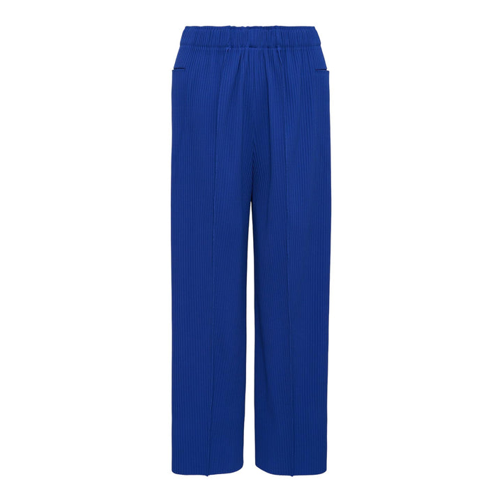 Club21 - me ISSEY MIYAKE - Fine Knit Pleats Color 1 Pants - PLEATED PANTS - Royal Blue