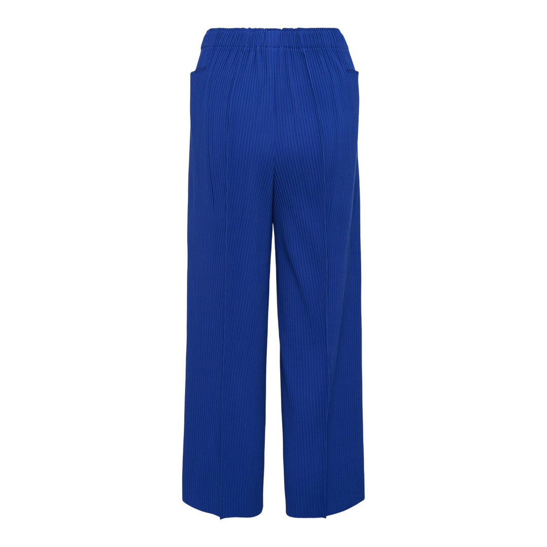 Club21 - me ISSEY MIYAKE - Fine Knit Pleats Color 1 Pants - PLEATED PANTS - Royal Blue