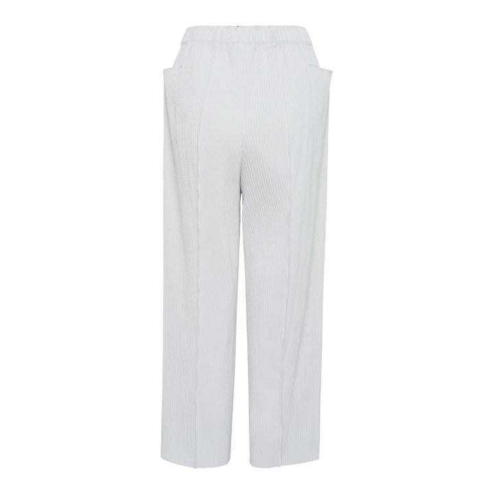 Club21 - me ISSEY MIYAKE - Fine Knit Pleats Color 1 Pants - PLEATED PANTS - White