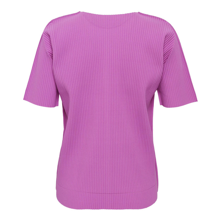 Club21 - me ISSEY MIYAKE - Fine Knit Pleats Color 1 Top - PLEATED TOPS - Fuchsia Pink