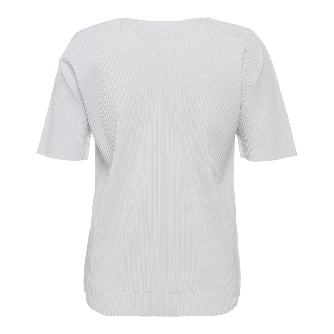 Club21 - me ISSEY MIYAKE - Fine Knit Pleats Color 1 Top - PLEATED TOPS - White