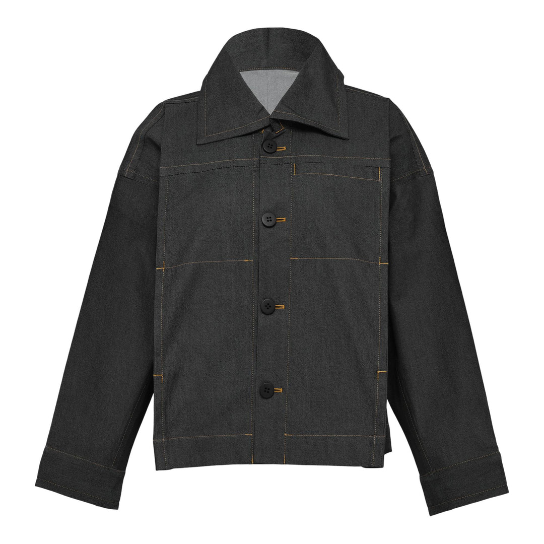 Club21 - me ISSEY MIYAKE - Flat Denim Jacket - JACKETS - Black