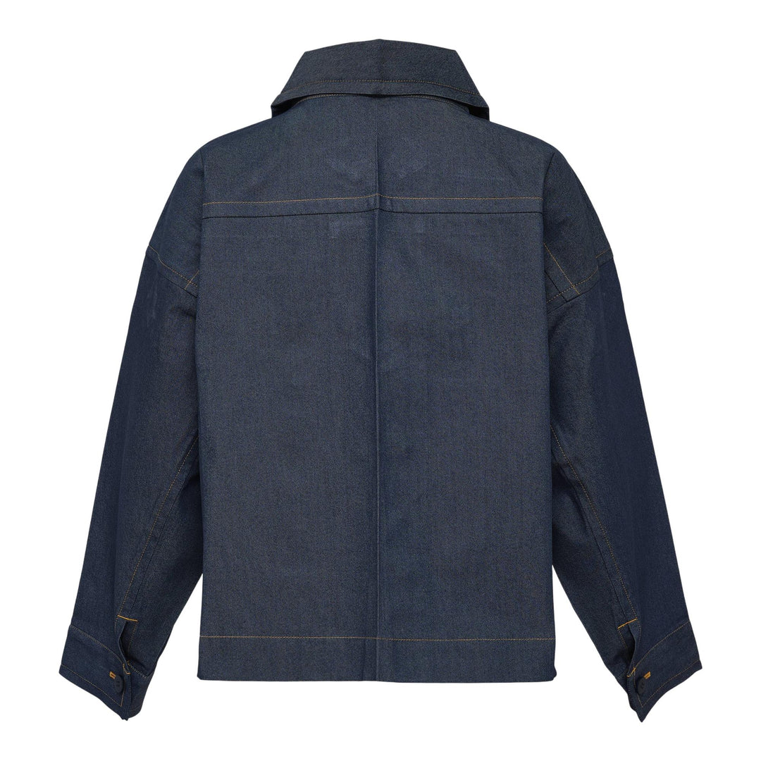 Club21 - me ISSEY MIYAKE - Flat Denim Jacket - JACKETS - Indigo