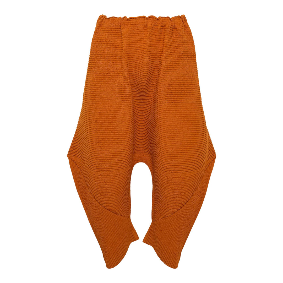 Club21 - me ISSEY MIYAKE - Fuwa Fuwa Mesh Pleats Pants - PLEATED PANTS - Amber