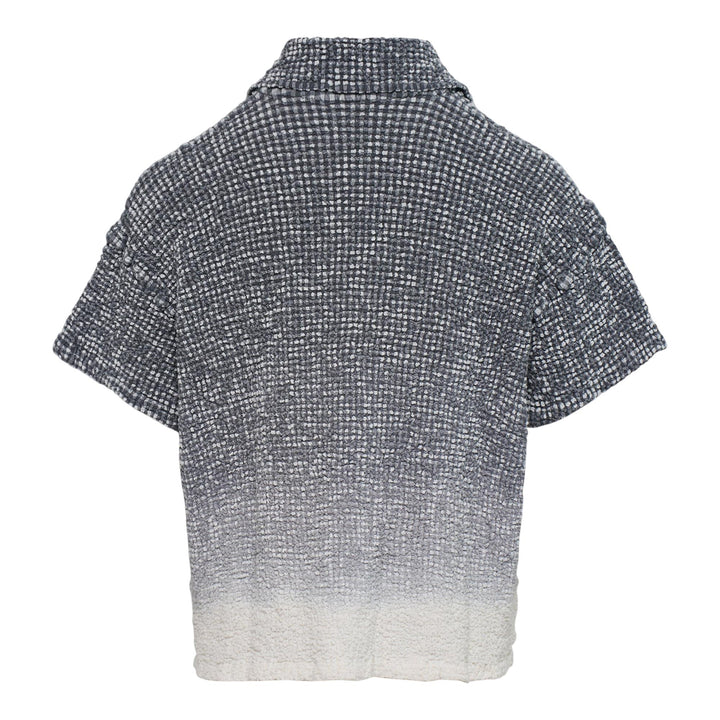 Club21 - me ISSEY MIYAKE - Gradation Gingham Check Cauliflower Shirt - KNIT TOPS - Gray-Hued