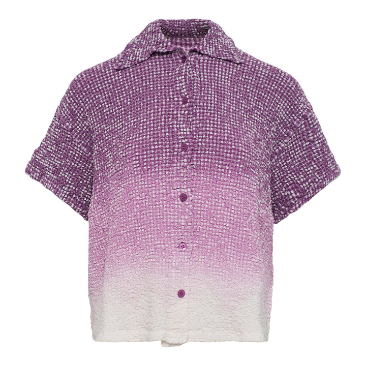 Club21 - me ISSEY MIYAKE - Gradation Gingham Check Cauliflower Shirt - KNIT TOPS - Pink-Hued