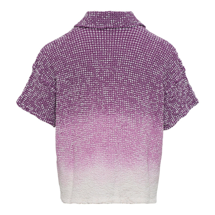 Club21 - me ISSEY MIYAKE - Gradation Gingham Check Cauliflower Shirt - KNIT TOPS - Pink-Hued