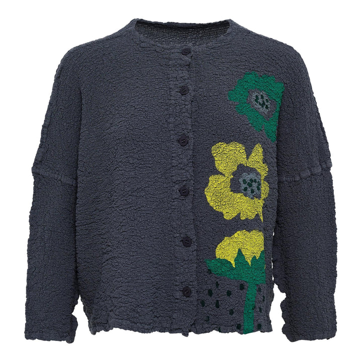 Club21 - me ISSEY MIYAKE - Grow Print Cauliflower Cardigan - CARDIGANS - Charcoal-Hued