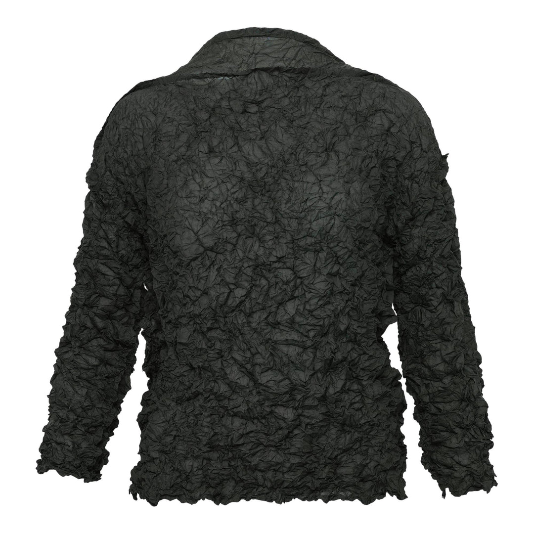 Club21 - me ISSEY MIYAKE - Meringue Long Sleeve Round Neck Top - WOVEN TOPS - Dark Green