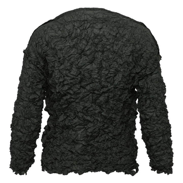 Club21 - me ISSEY MIYAKE - Meringue Long Sleeve Round Neck Top - WOVEN TOPS - Dark Green