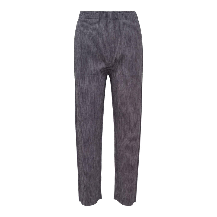 Club21 - me ISSEY MIYAKE - Mix Fine Knit Pleats Bottom Pants - PLEATED PANTS - Charcoal