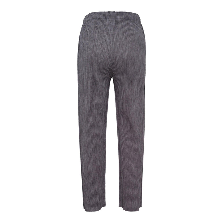 Club21 - me ISSEY MIYAKE - Mix Fine Knit Pleats Bottom Pants - PLEATED PANTS - Charcoal