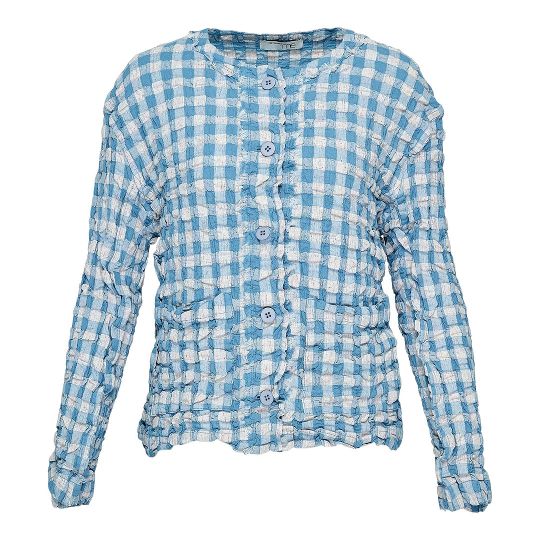 Club21 - me ISSEY MIYAKE - REmeTEX Gingham Checked Jacket - JACKETS - Blue-Hued