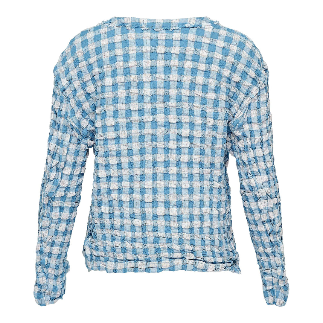 Club21 - me ISSEY MIYAKE - REmeTEX Gingham Checked Jacket - JACKETS - Blue-Hued