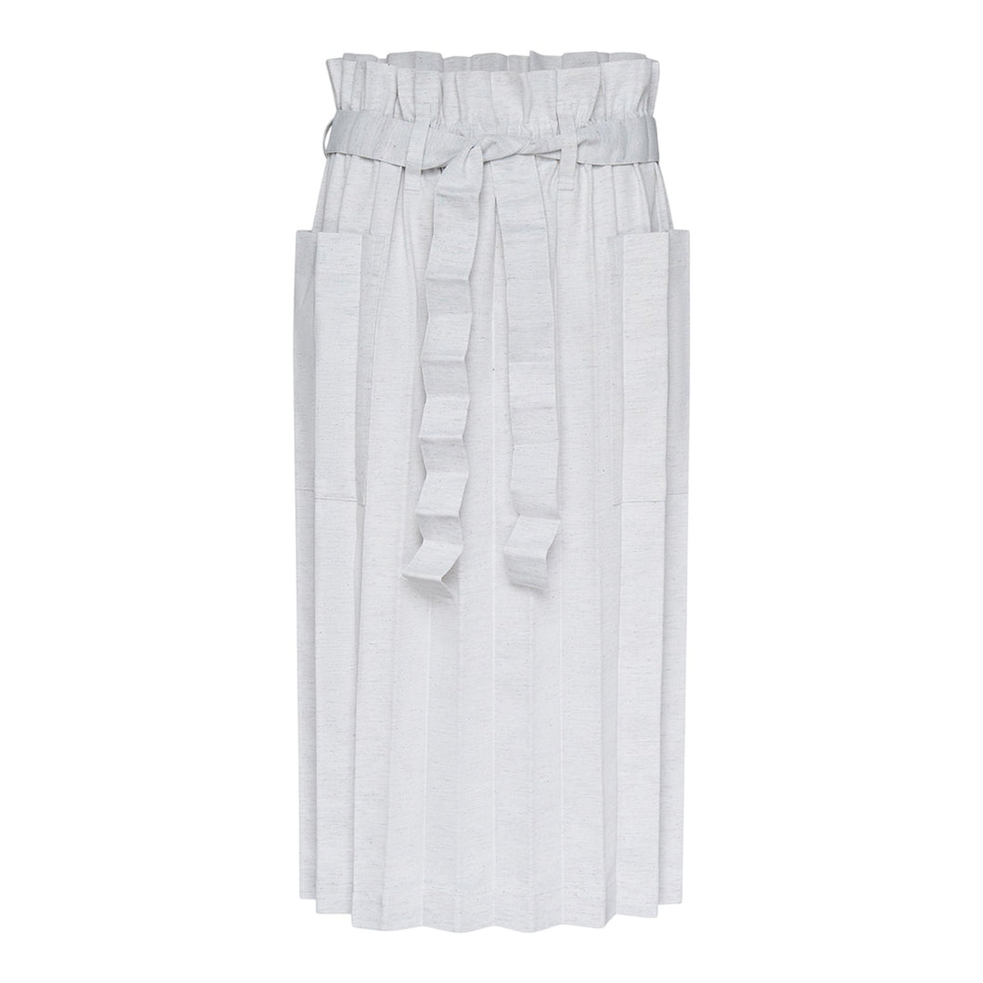 Club21 - me ISSEY MIYAKE - Remetex Pleats Denim Skirt - SKIRTS - White