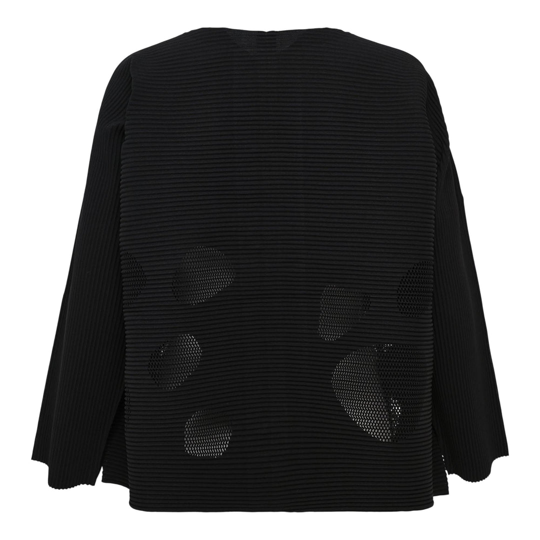 Club21 - me ISSEY MIYAKE - Sea Glass Pleats Cardigan - PLEATED CARDIGANS - Black