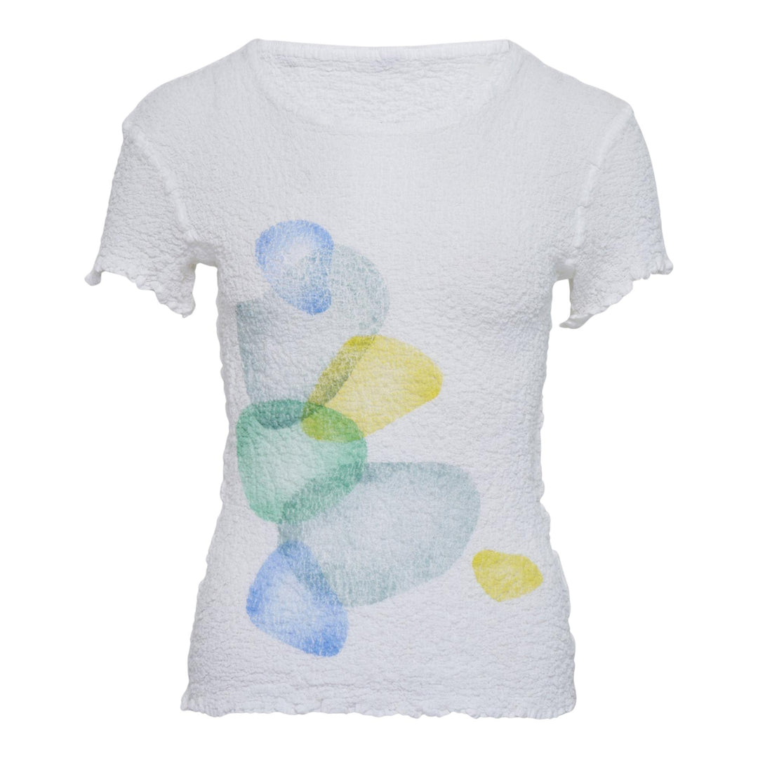 Club21 - me ISSEY MIYAKE - Sea Glass Print Cauliflower - KNIT TOPS - Blue-Hued