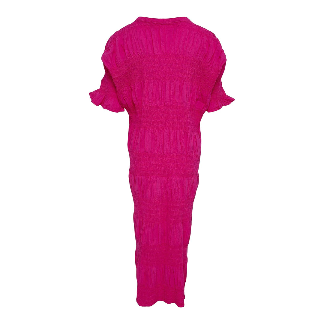 Club21 - me ISSEY MIYAKE - Shrink Stripe Dress - KNIT DRESSES - Hot Pink