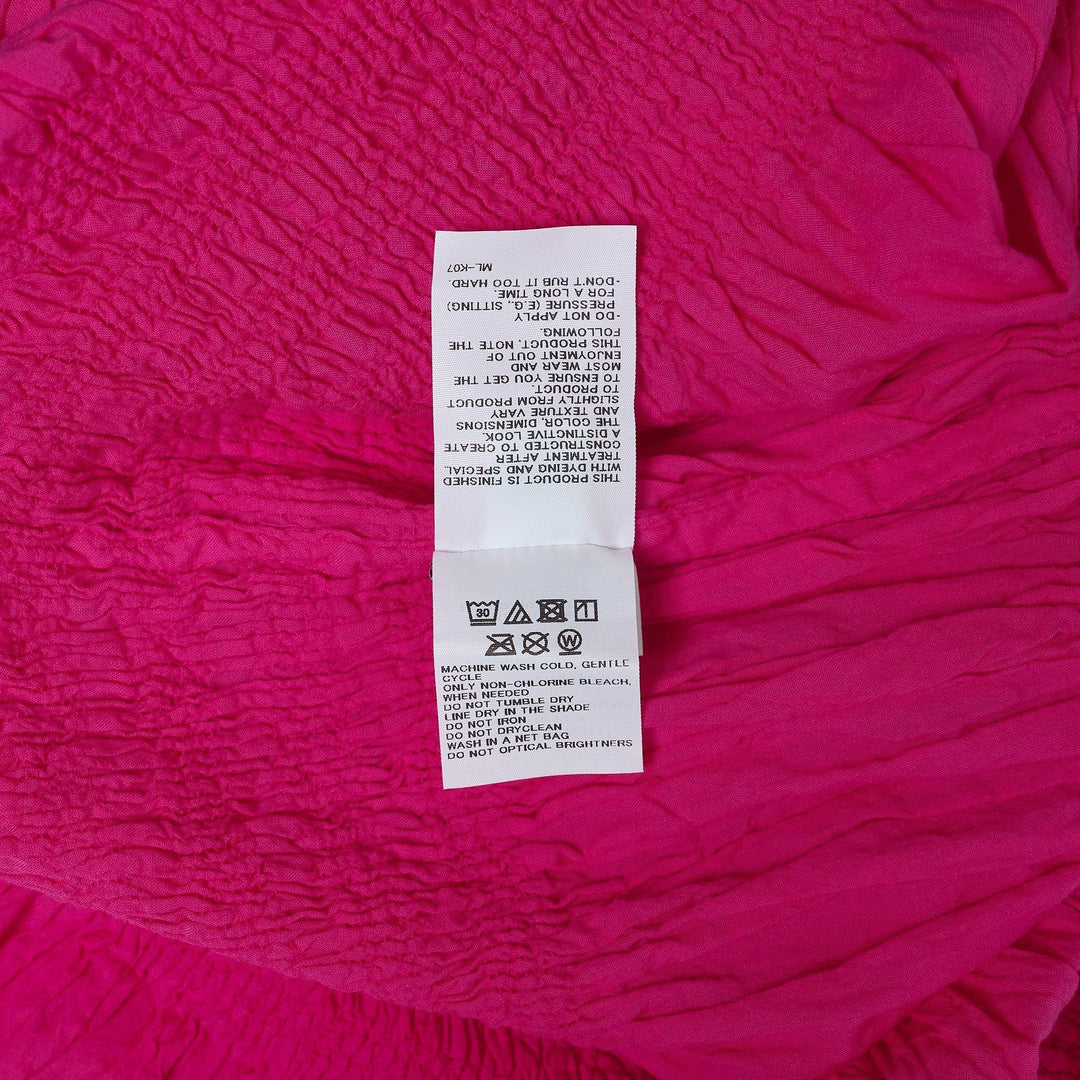 Club21 - me ISSEY MIYAKE - Shrink Stripe Dress - KNIT DRESSES - Hot Pink