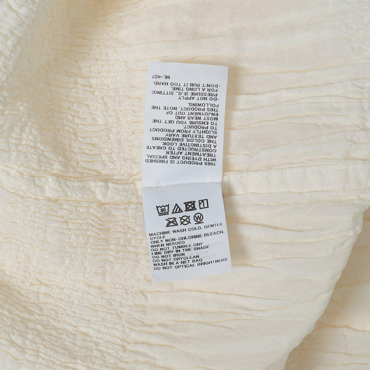 Club21 - me ISSEY MIYAKE - Shrink Stripe Dress - KNIT DRESSES - Off-White