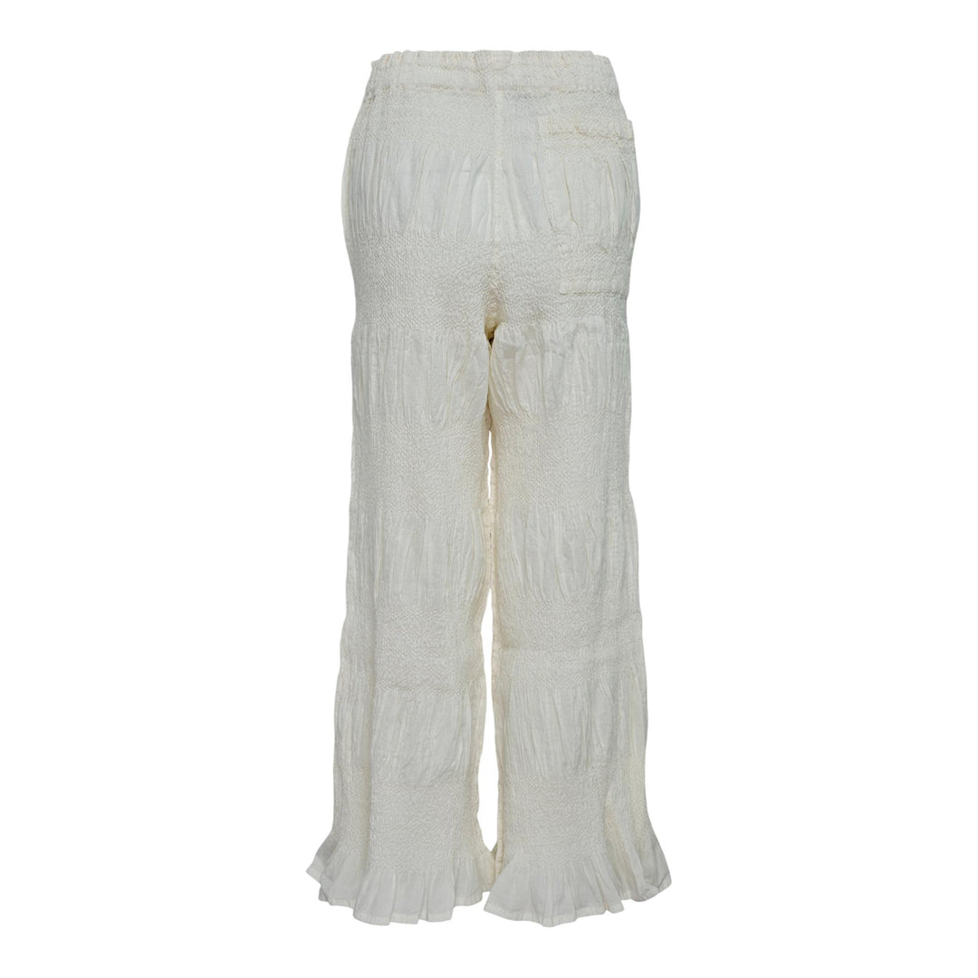 Club21 - me ISSEY MIYAKE - Shrink Stripe Pants - KNIT PANTS - Off-White