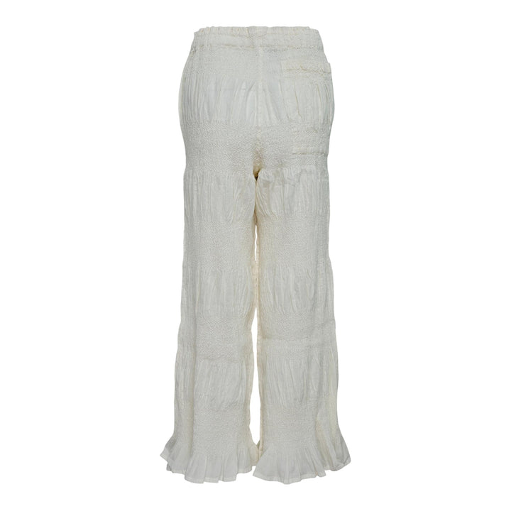 Club21 - me ISSEY MIYAKE - Shrink Stripe Pants - KNIT PANTS - Off-White