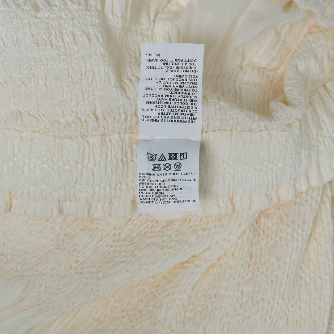 Club21 - me ISSEY MIYAKE - Shrink Stripe Pants - KNIT PANTS - Off-White