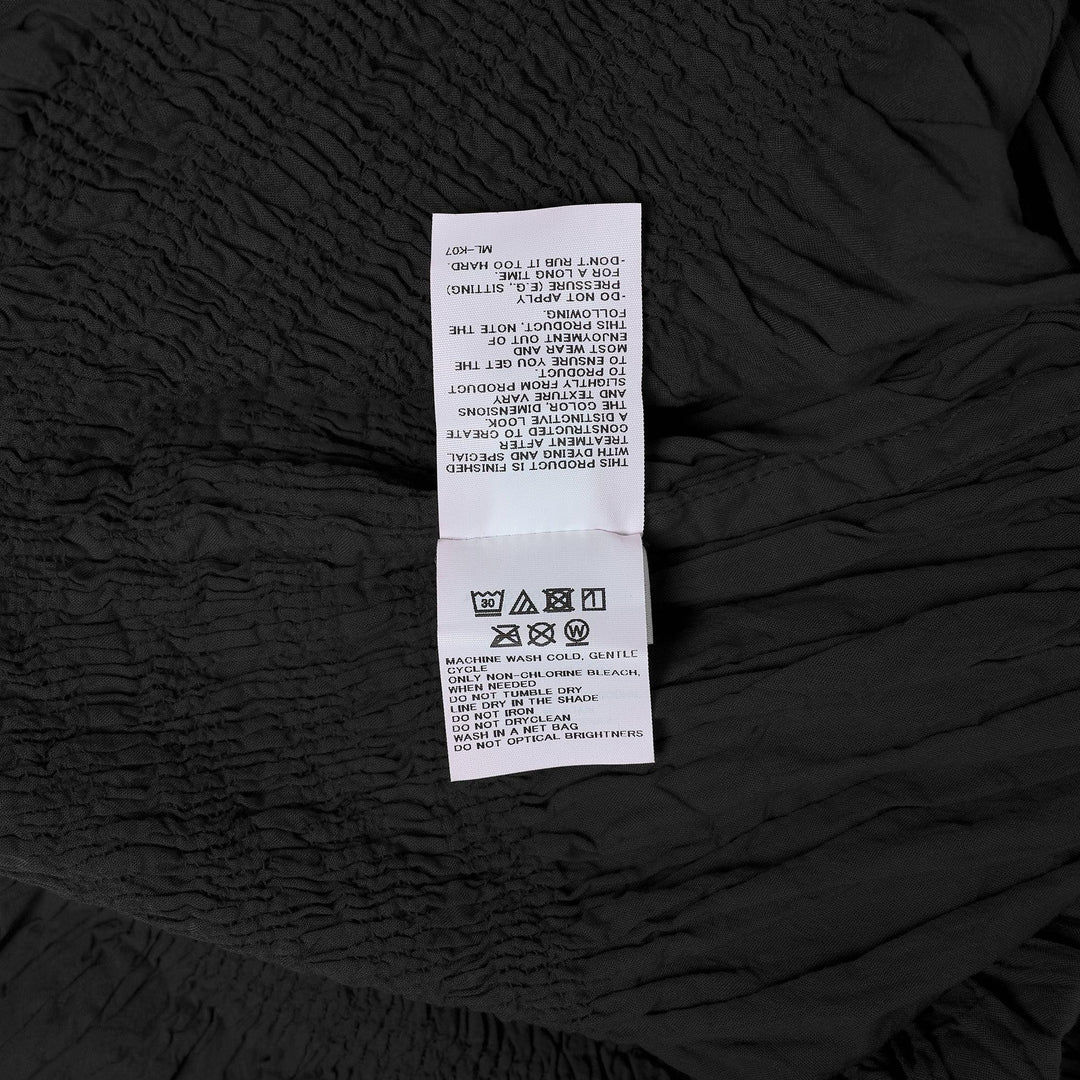 Club21 - me ISSEY MIYAKE - Shrink Stripe Polo Top - POLOS - Black