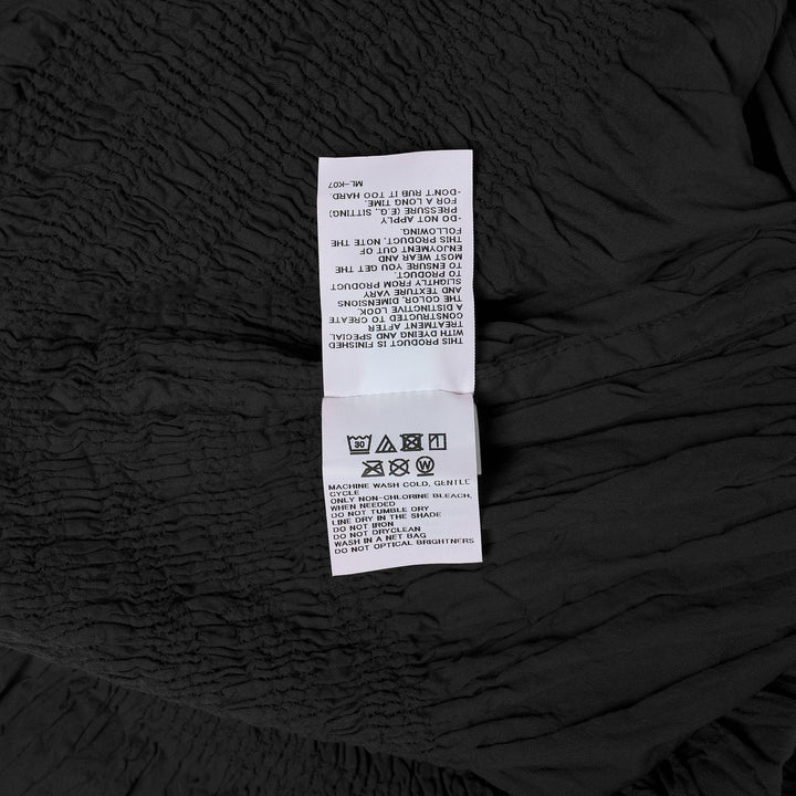 Club21 - me ISSEY MIYAKE - Shrink Stripe Polo Top - POLOS - Black