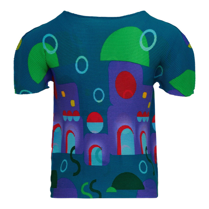 Club21 - me ISSEY MIYAKE - Somewhere Top - PLEATED TOPS - Turquoise-Hued