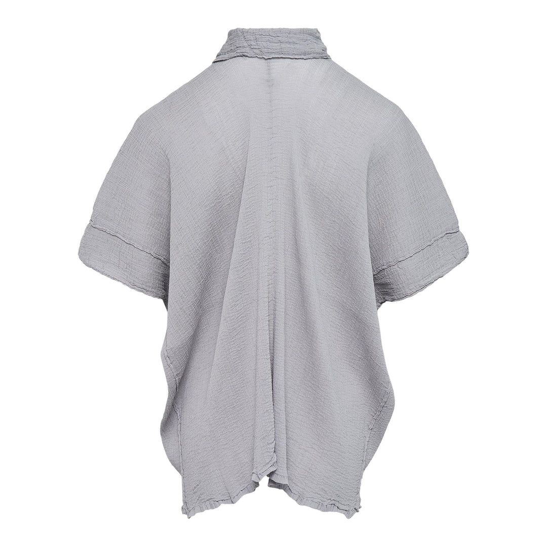 Club21 - me ISSEY MIYAKE - Square See-Through Crepe Cardigan - CARDIGANS - Gray