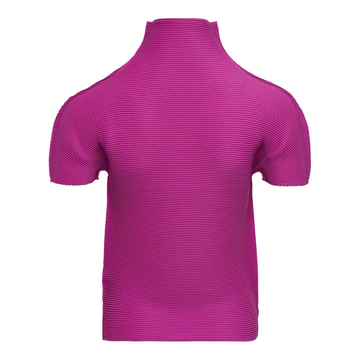 Club21 - me ISSEY MIYAKE - Stretch Pleats 2 Top - PLEATED TOPS - Fuchsia Pink