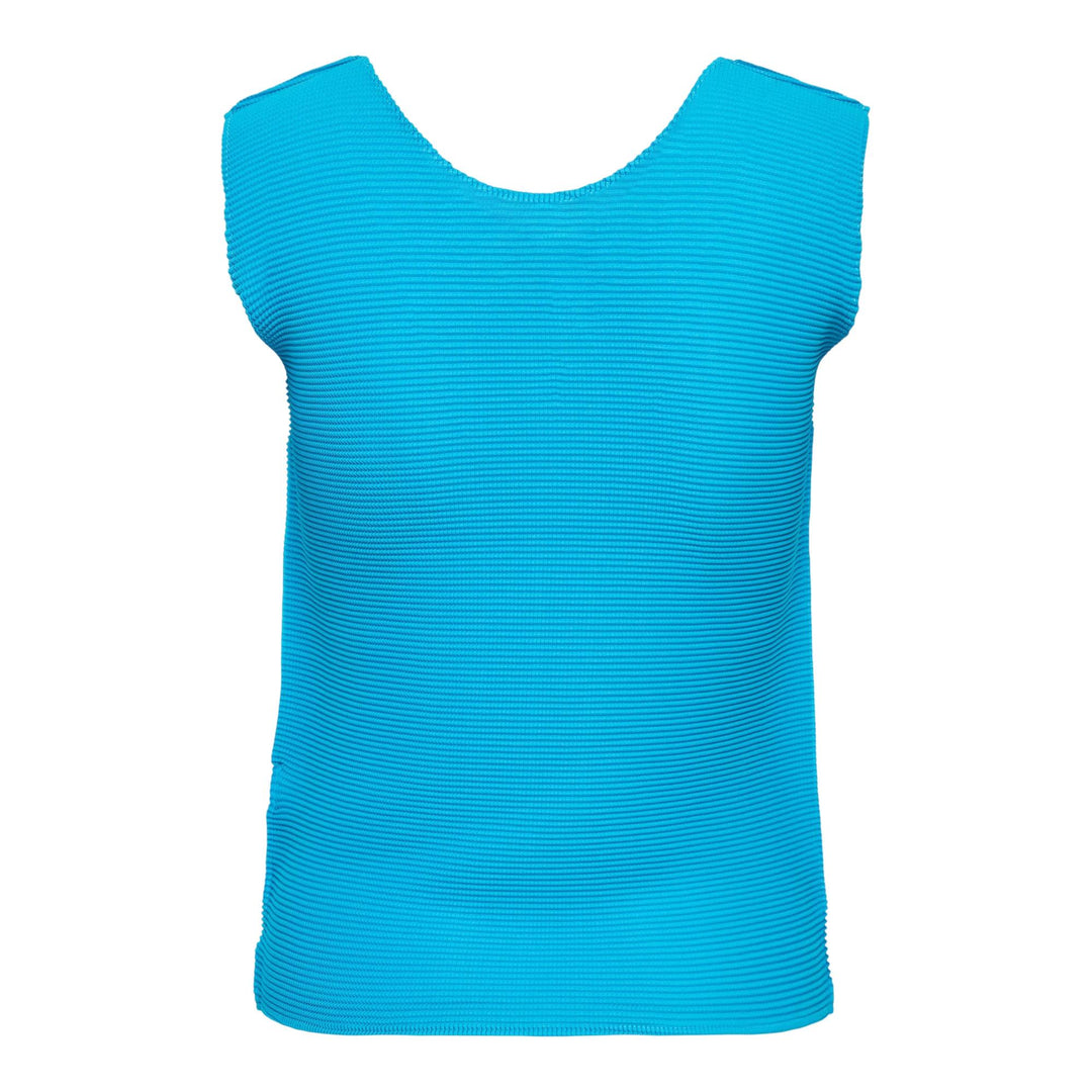 Club21 - me ISSEY MIYAKE - Stretch Pleats 6 Tank Top - PLEATED TANK TOPS - Cyan