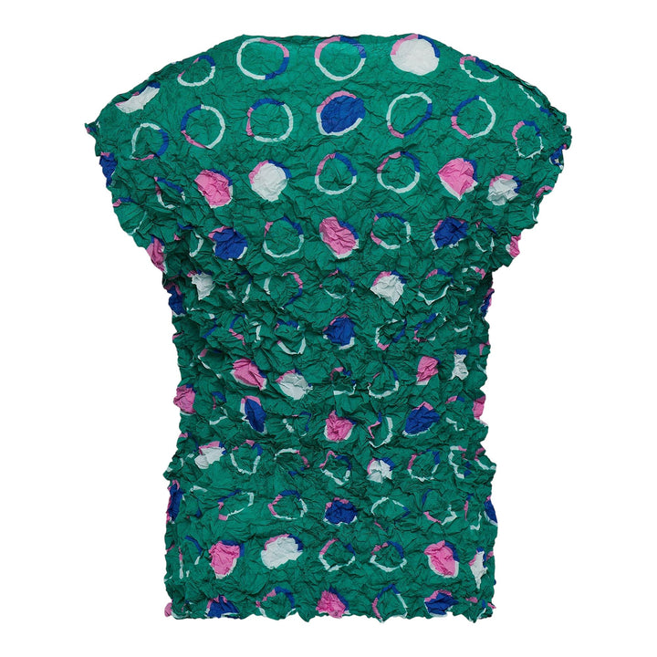 Club21 - me ISSEY MIYAKE - Time Circle Meringue Top Tank - TANK TOPS - Sea Green-Hued