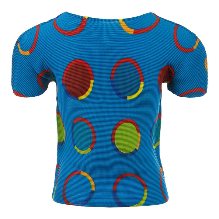 Club21 - me ISSEY MIYAKE - Time Circle Short Sleeve Top - WOVEN TOPS - Blue