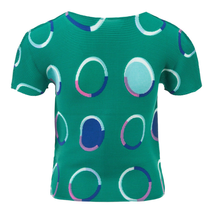 Club21 - me ISSEY MIYAKE - Time Circle Short Sleeve Top - WOVEN TOPS - Green
