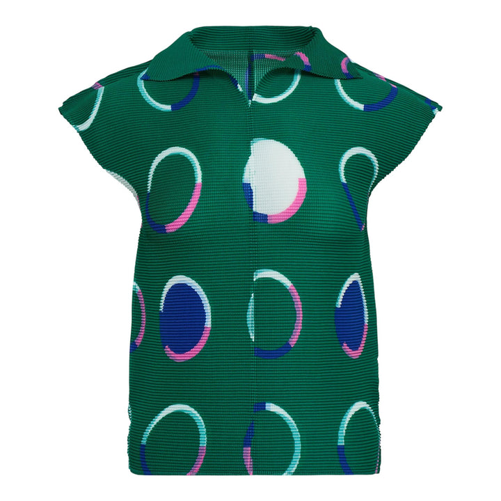 Club21 - me ISSEY MIYAKE - Time Circle Top - PLEATED TOPS - Sea Green-Hued