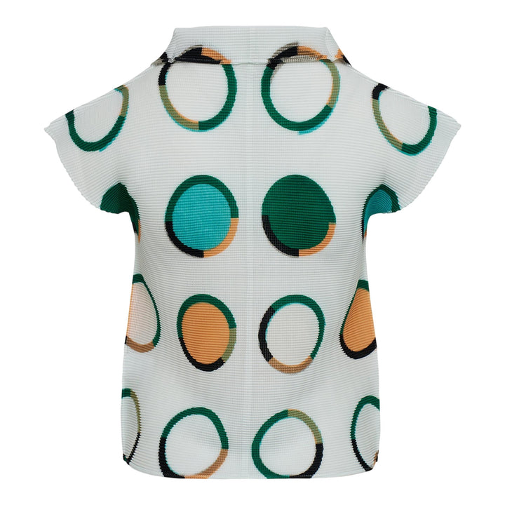 Club21 - me ISSEY MIYAKE - Time Circle Top - PLEATED TOPS - White-Hued