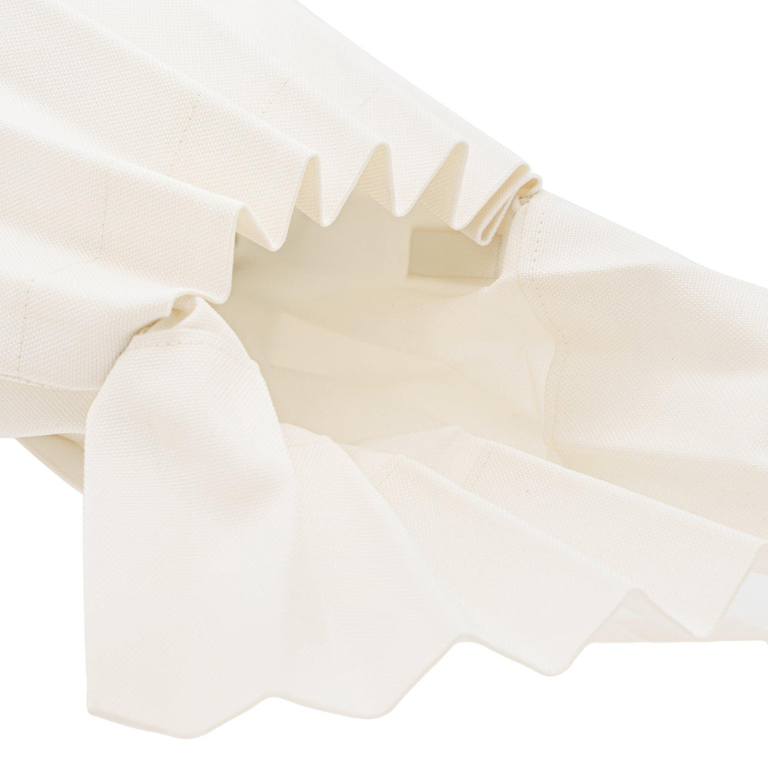 me ISSEY MIYAKE TRUNK PLEATS Bag 12 Cross Body Off White 6