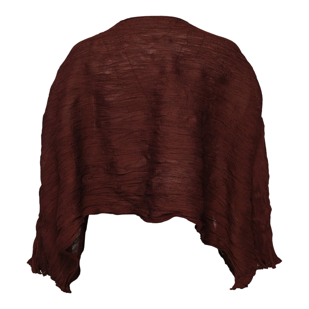 Club21 - me ISSEY MIYAKE - Twist See-Through Crepe Cardigan - CARDIGANS - Amber