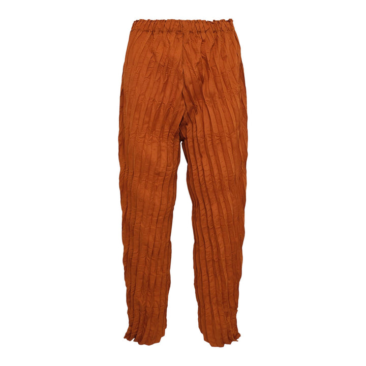 Club21 - me ISSEY MIYAKE - Whipped Pleats Bottom Pants - PLEATED PANTS - Amber