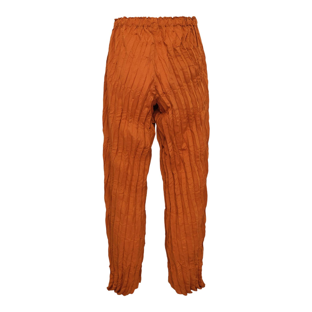 Club21 - me ISSEY MIYAKE - Whipped Pleats Bottom Pants - PLEATED PANTS - Amber